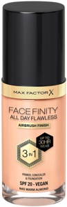 Max Factor Facefinity All Day Flawless Foundation SPF 20 N45 Warm Almond 30 ml produktbilde