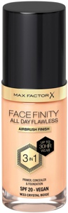 Max Factor Facefinity All Day Flawless Foundation SPF 20 W33 Crystal Beige 30 ml produktbilde