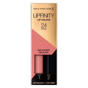 Max Factor Lipfinity Lip Color #006 Always delicate 23 ml + 19 produkt bild