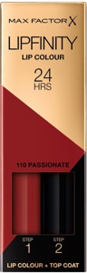 Max Factor Lipfinity Lip Colour #110 Passionate 2,3ml +1,9g produktbilde