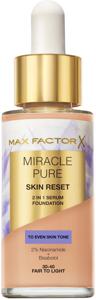 Max Factor Miracle Pure 2in1 Skin Reset Serum Foundation 30-40 Fair to Light 30ml produkt bild