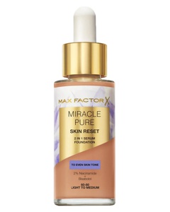 Max Factor Miracle Pure 2in1 Skin Reset Serum Foundation 30 ml - 60-80 Light to Medium Produktbild