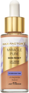 Max Factor Miracle Pure Skin Reset 2 In 1 Foundation 60-80 Light To Medium produktbillede