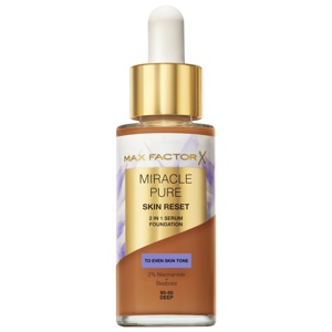 Max Factor Miracle Pure 2in1 Skin Reset Serum Foundation 90-95 Deep produktbilde