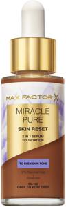 Max Factor Miracle Pure 2in1 Skin Reset Serum Foundation 95-100 Deep to Very Deep produkt bild