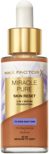 Max Factor Miracle Pure Skin Reset 2 In 1 Serum Foundation Medium To Deep 30 ml produktbilde