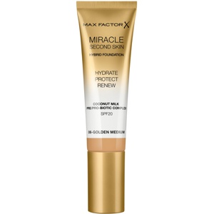 Max Factor Miracle Second Skin Hybrid Foundation 06 Golden Medium produktbillede