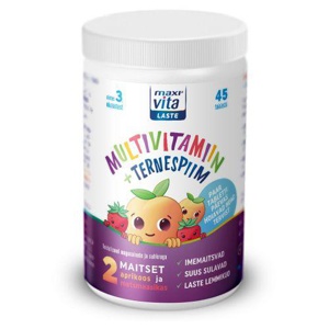 MaxiVita Laste multivitamiin + ternespiim imemistabletid N45 toote pilt