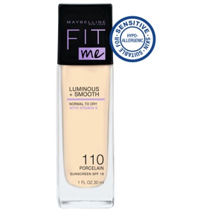 Maybelline Fit Me Foundation 110 Porcelain - 30 ml produkt bild