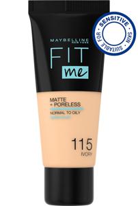 Maybelline Fit Me Matte + Poreless Foundation - 115 Ivory produkt bild