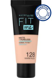 Fit Me Matte & Poreless Foundation Warm Nude produkt bild