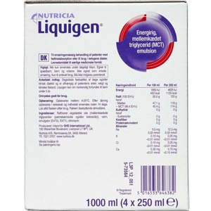 MCT Liquigen Olie 4 x 250 ml produktbillede