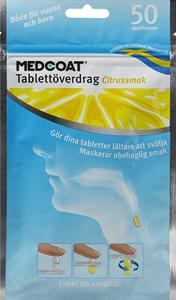 Medcoat Tablettöverdrag Citrussmak 50 st produkt bild
