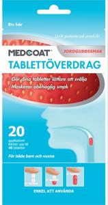 Medcoat Tablettöverdrag, Jordgubbsmak 20 st produkt bild