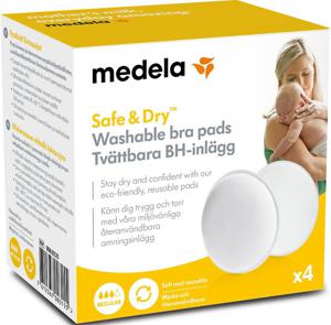 Medela BH-inlägg tvättbara, 4 st produkt bild