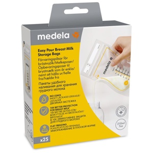 Medela Easy Pour förvaringspåsar för bröstmjölk 25-pack produkt bild