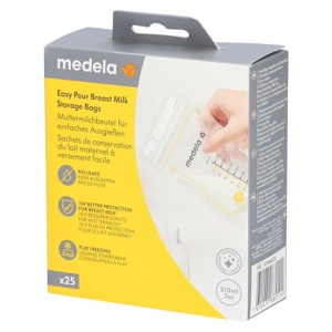 Medela Easypour Muttermilchbeutel 210 ml, 25 St Beutel Produktbild