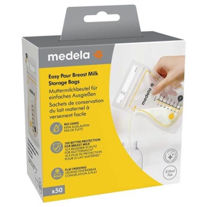 Medela Easypour Muttermilchbeutel 210 ml, 50 St Beutel Produktbild