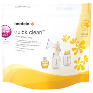 Medela Quick Clean Dampsteriliseringspose 5 stk. produktbillede
