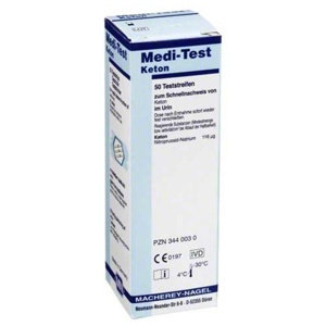 Medi Test Keton Teststreifen, 50 St Teststreifen Produktbild