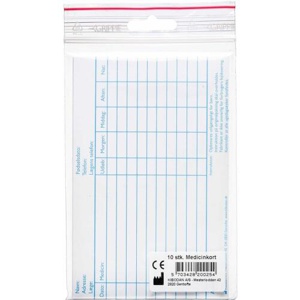 Medicinkort 10 stk. produktbillede