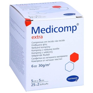 MEDICOMP extra Vlieskomp.steril 5x5 cm 6fach Produktbild