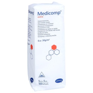 MEDICOMP extra Vlieskomp.unsteril 5x5 cm 6fach Produktbild