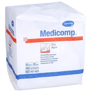 MEDICOMP Vlieskomp.unsteril 10x10 cm 4fach Produktbild