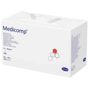 Medicomp Kompressen 10x20 cm unsteril, 100 St Kompressen Produktbild