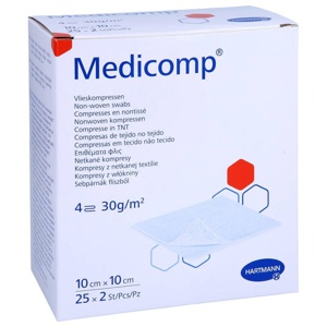 MEDICOMP Vlieskomp.steril 10x10 cm 4fach Produktbild