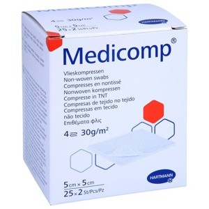 MEDICOMP Vlieskomp.steril 5x5 cm 4fach Produktbild