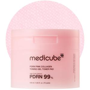 Medicube PDRN Pink Collagen Toning Gel Toner Pad 70 st produkt bild