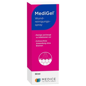 MediGel Wundreinigungsspray zum Säubern von Wunden 50 ml Spray Produktbild