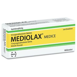 Mediolax® Medice magensaftresistente Tabletten, 50 St Tabletten magensaftresistent Produktbild