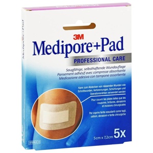 MEDIPORE+Pad steriler Wundverband 3562NP 5x7,2 cm Produktbild