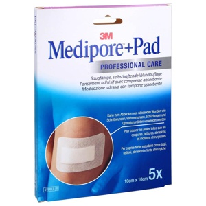MEDIPORE+Pad steriler Wundverband 3566NP 10x10 cm Produktbild