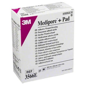Medipore Plus Pad 3566E ster, 25 St Verband Produktbild