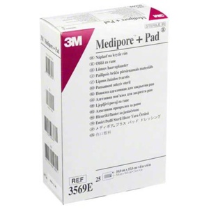 Medipore Plus Pad 3569E ster, 25 St Verband Produktbild