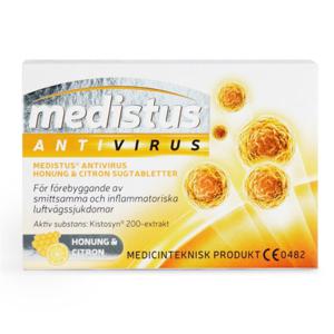 Medistus Antivirus sugtablett Honung & Citron 10 st produkt bild
