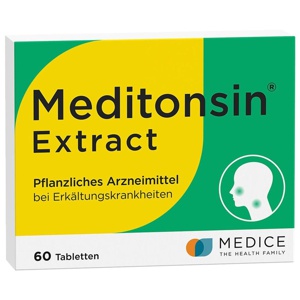 MEDITONSIN Extract pflanzliche Erkältungstabletten Produktbild
