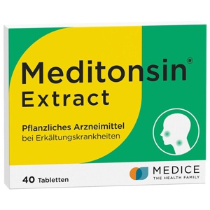 MEDITONSIN Extract pflanzliche Erkältungstabletten Produktbild