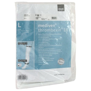 Mediven Thrombexin 18 Oberschenkelstrümpfe Größe L mit Haftband, 2 St n.v. Produktbild