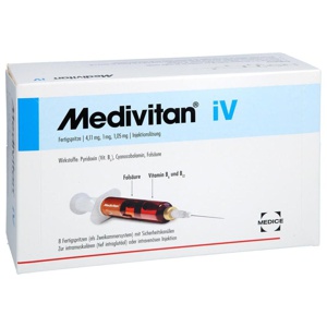Medivitan iV Fertigspritzen bei Vitamin B-Mangel 8 St Fertigspritzen Produktbild