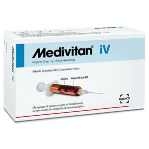 Medivitan iV Fertigspritzen bei Vitamin B-Mangel 8 St Fertigspritzen Produktbild