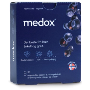 Medox Antocyaner Kaps 80 mg 30 stk produktbilde