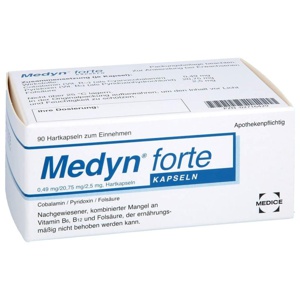 Medyn forte 90 bei Erschöpfung durch Vitamin-Mangel 90 St Hartkapseln Produktbild