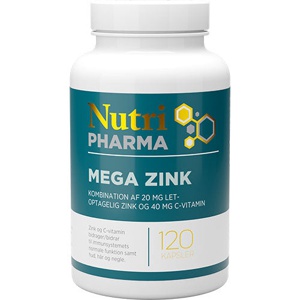 Mega Zink - 120 kapsler produktbillede