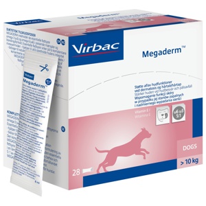 Megaderm kosttilskudd til hund over 10 kg 28x8 ml produktbilde
