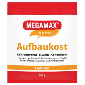 MEGAMAX Aufbaukost Banane Pulver Produktbild