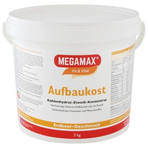 MEGAMAX Aufbaukost Erdbeere Pulver 3 kg Pulver Produktbild